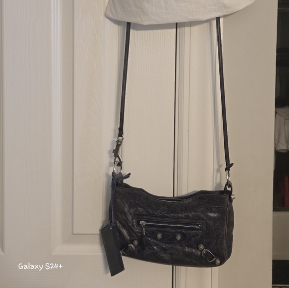 Balenciaga Motocross bodyStrap Blue/lite Blue Distressed. - Picture 2 of 16